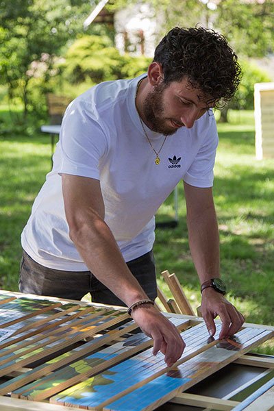 Puzzle géant dans un parc de loisirs bourg en bresse