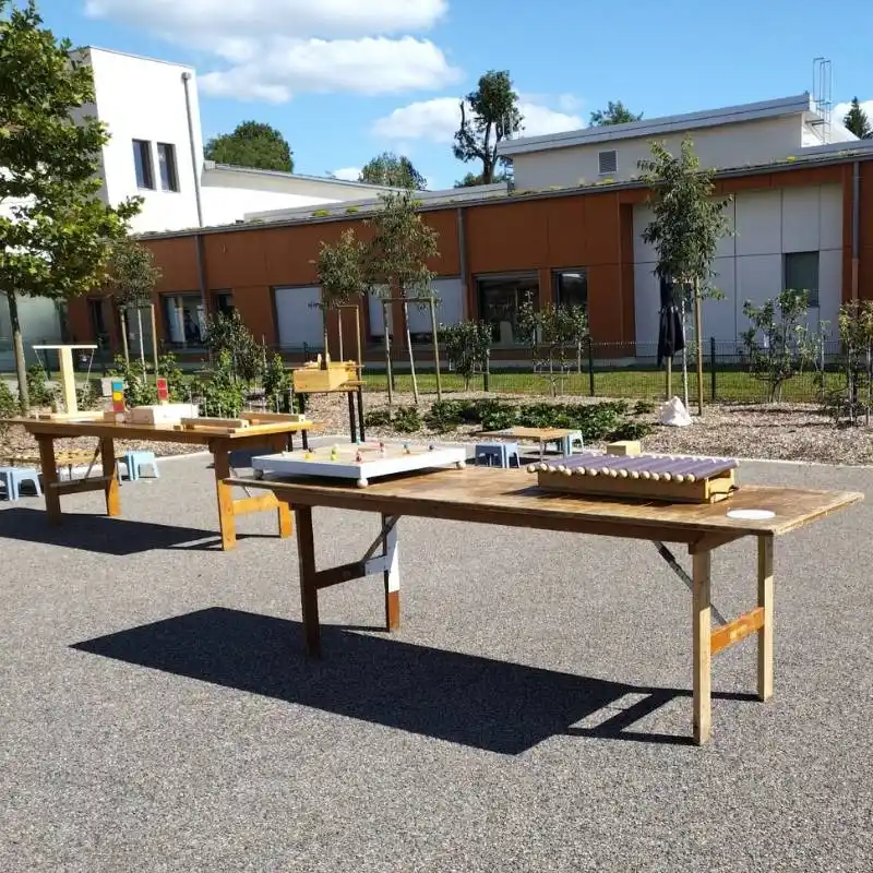 jeux en bois géants loués pour une kermesse d'école