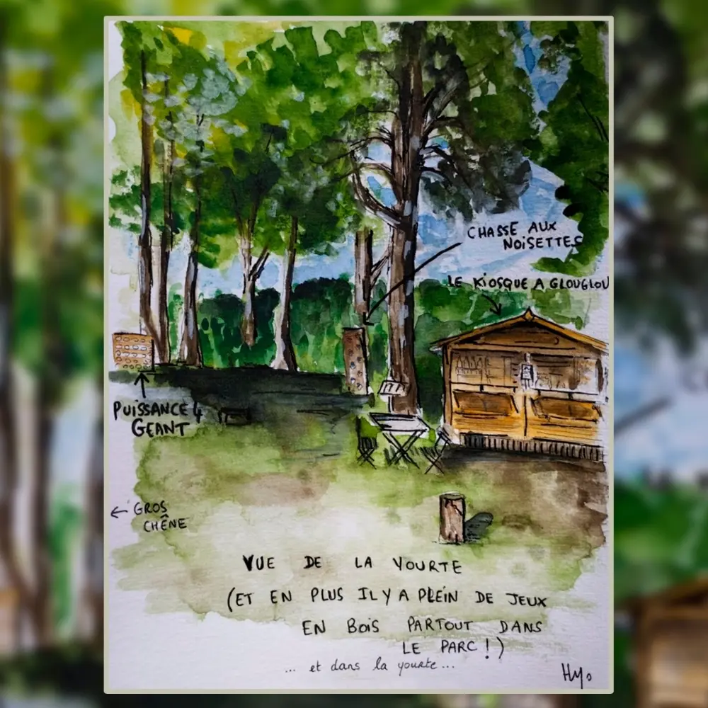 le parc insolite dessiné par notre visiteuse 
