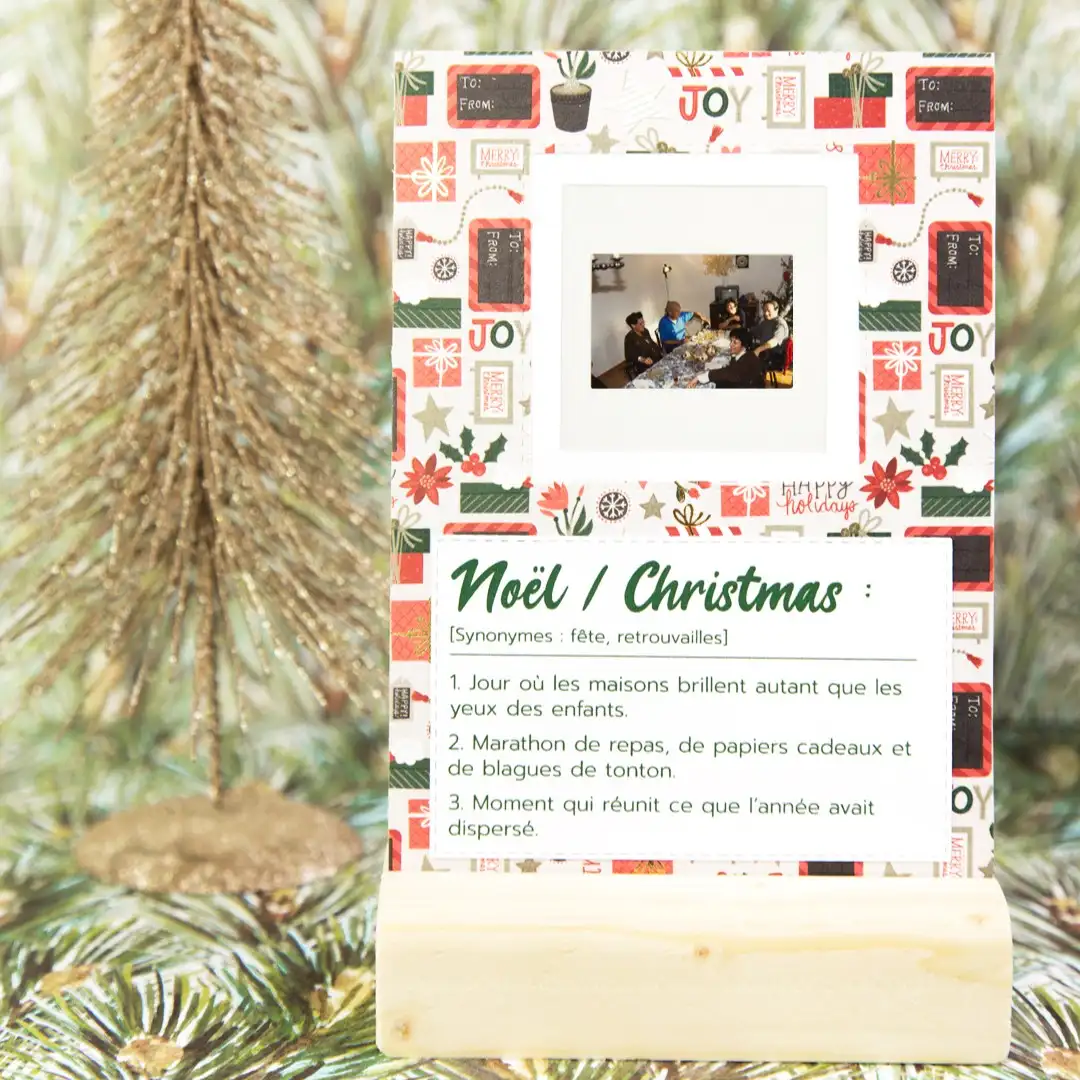 créations vintages stand marché de noël dans l'Ain à Vonnas