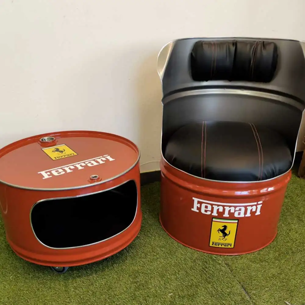 stand marché de noël barils upcyclés 01