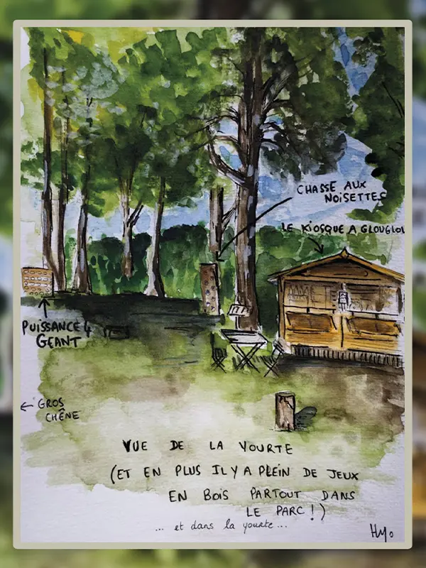 cadeau de mariage insolite aquarelliste le jour de la cérémonie