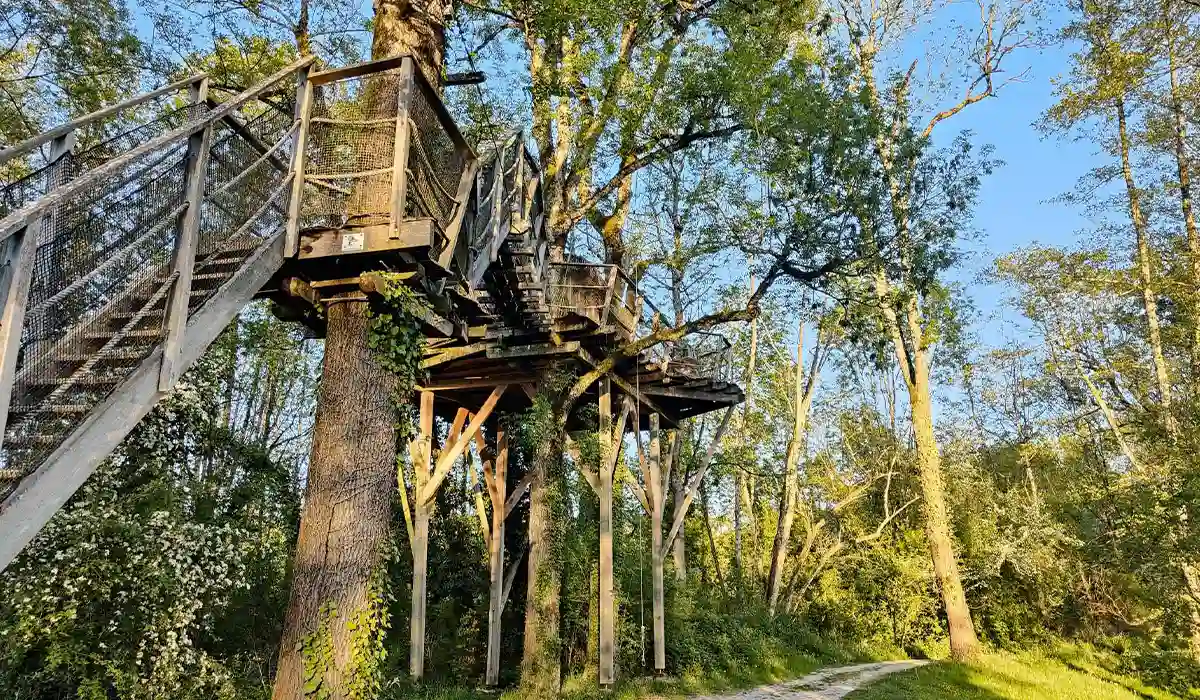 cabane perchée près de bourg-en-bresse